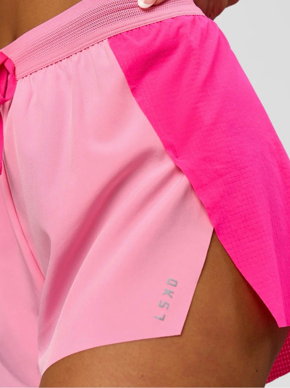 LSKD Accelerate 3” High-Rise Running Shorts Ultra Pink/Candy Pink Multiple Sizes